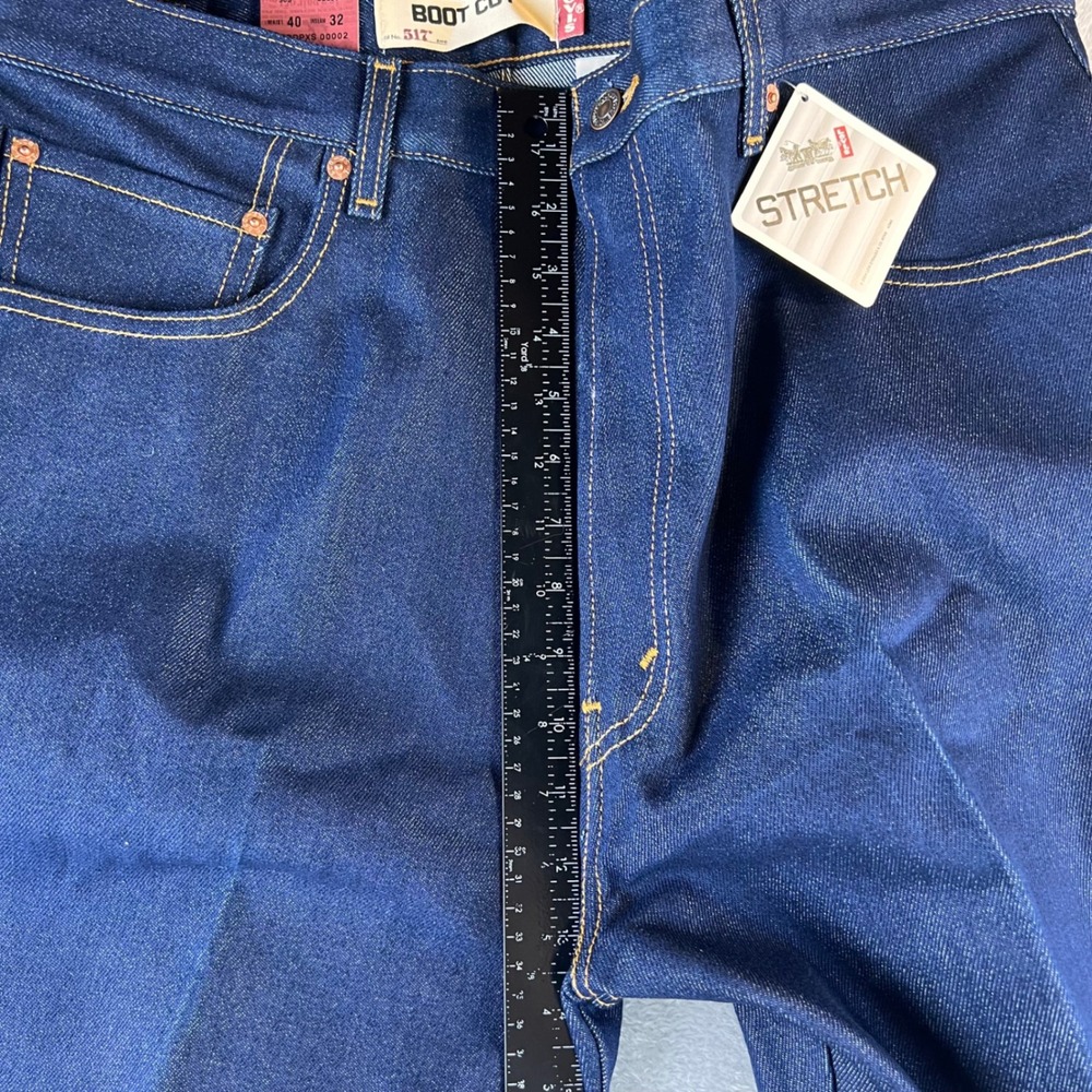 VTG Levis 517 Boot Cut Jeans Mens 40x32 Indigo Deadstock 2000's 00517-2017 NWT - Picture 7 of 11